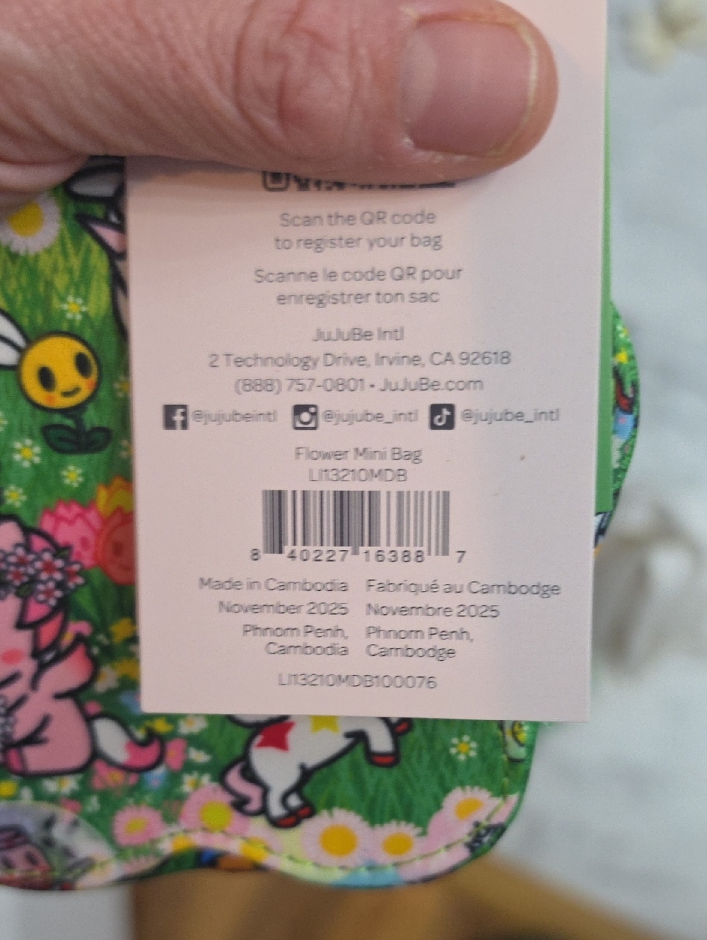 Tokidoki Flower Mini Bag - Meadow Blooms - Picture 10 of 10